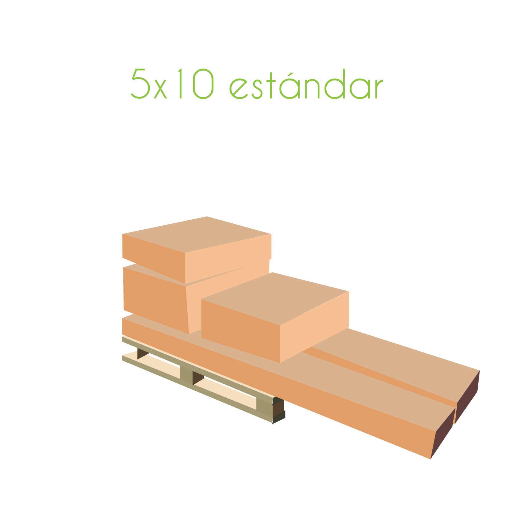 paletización carpa 5x10 estándar